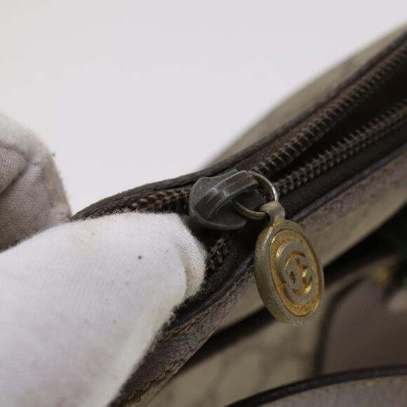 GUCCI GG Supreme Shoulder Bag Pvc Leather Beige Green Red - Picture 14 of 16